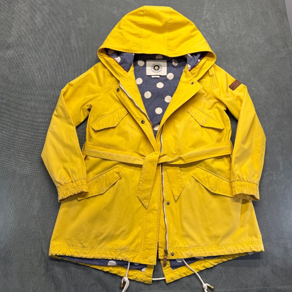 Daughters of the Liberation Millerain Waxed Cotton Jacket Yellow Hooded Utility
